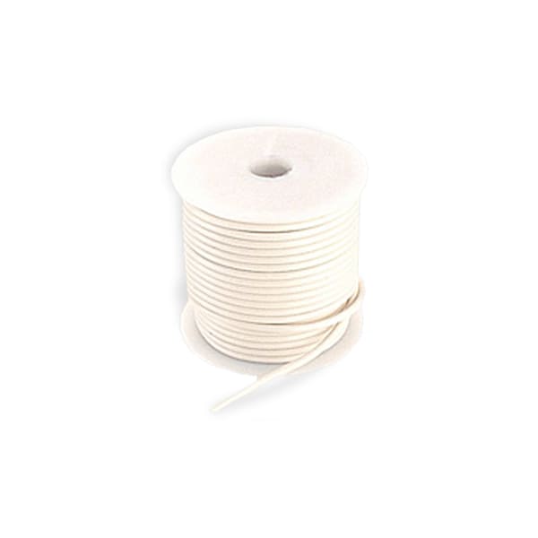 Primary Wire, GPT, 10 AWG, Copper, White, PVC Jacket, Stranded
